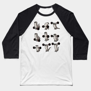 Olympic Lifting Otter Baseball T-Shirt